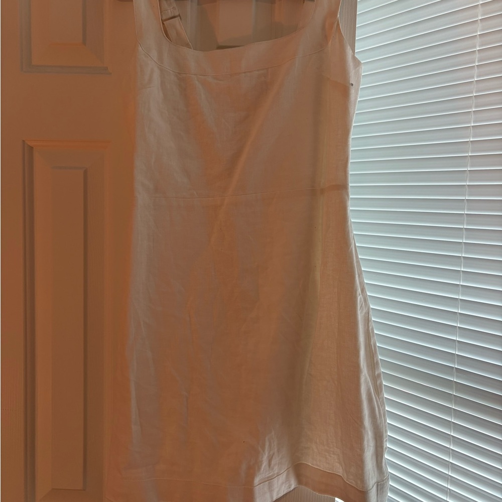 Abercrombie & Fitch White Textured Fabric